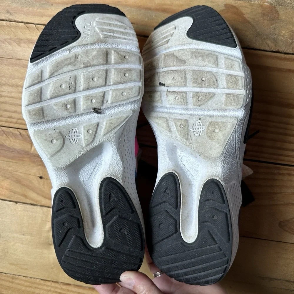 Huarache E.D.G.E. TXT GS 'White Black Hyper Pink' 6.5Y Women's 8 Sneaker Shoe